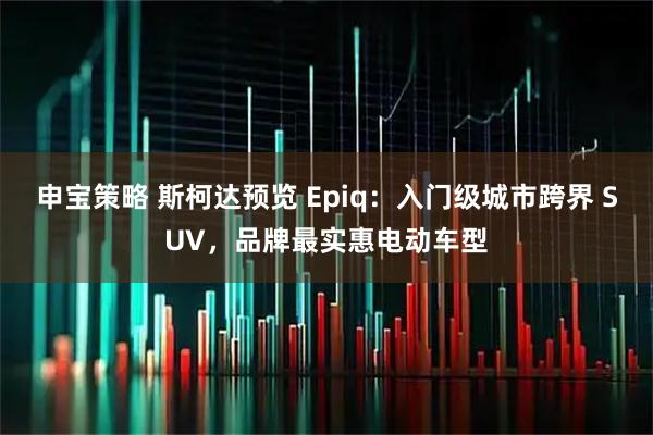 申宝策略 斯柯达预览 Epiq：入门级城市跨界 SUV，品牌最实惠电动车型