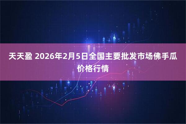 天天盈 2026年2月5日全国主要批发市场佛手瓜价格行情
